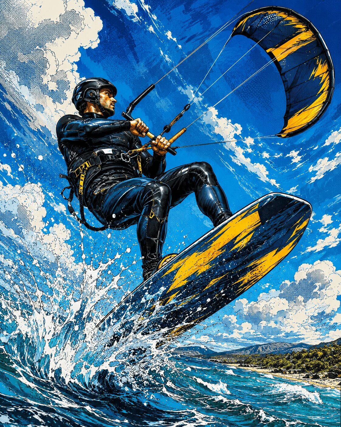 Kitesurfing